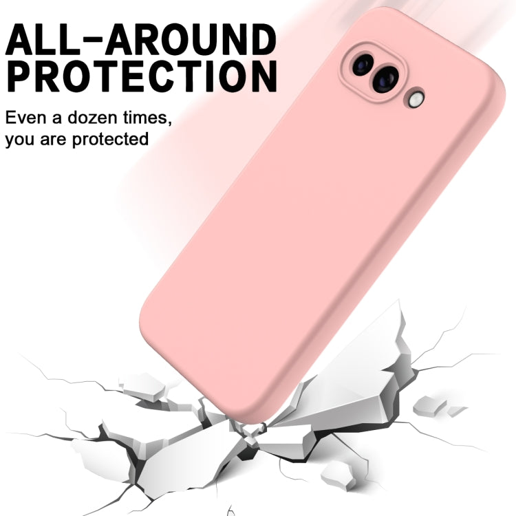 For Google Pixel 9a Solid Color Liquid Silicone Dropproof Full Coverage Phone Case