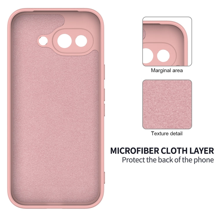 For Google Pixel 9a Solid Color Liquid Silicone Dropproof Full Coverage Phone Case