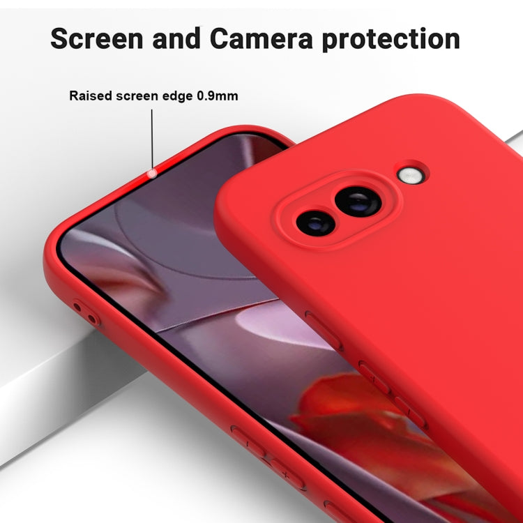 For Google Pixel 9a Solid Color Liquid Silicone Dropproof Full Coverage Phone Case