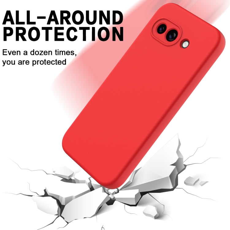 For Google Pixel 9a Solid Color Liquid Silicone Dropproof Full Coverage Phone Case