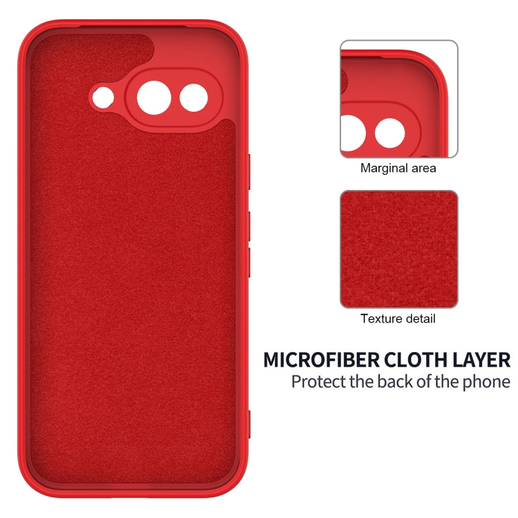 For Google Pixel 9a Solid Color Liquid Silicone Dropproof Full Coverage Phone Case