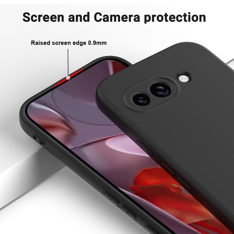 For Google Pixel 9a Solid Color Liquid Silicone Dropproof Full Coverage Phone Case