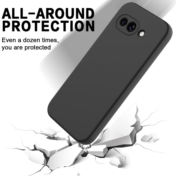 For Google Pixel 9a Solid Color Liquid Silicone Dropproof Full Coverage Phone Case