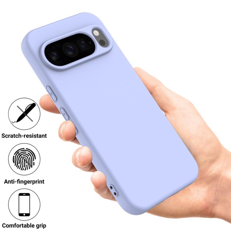 For Google Pixel 10 Pro XL Solid Color Liquid Silicone Dropproof Full Coverage Phone Case