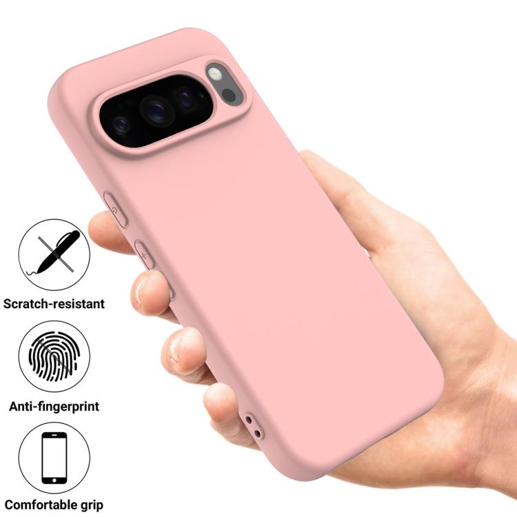 For Google Pixel 10 Pro XL Solid Color Liquid Silicone Dropproof Full Coverage Phone Case