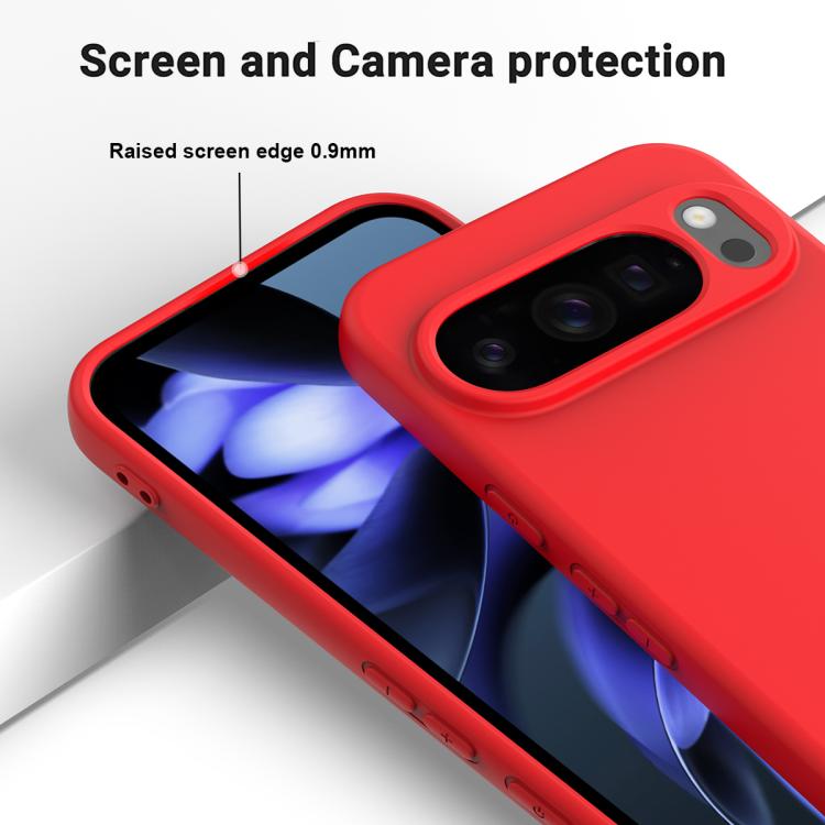 For Google Pixel 10 Pro XL Solid Color Liquid Silicone Dropproof Full Coverage Phone Case