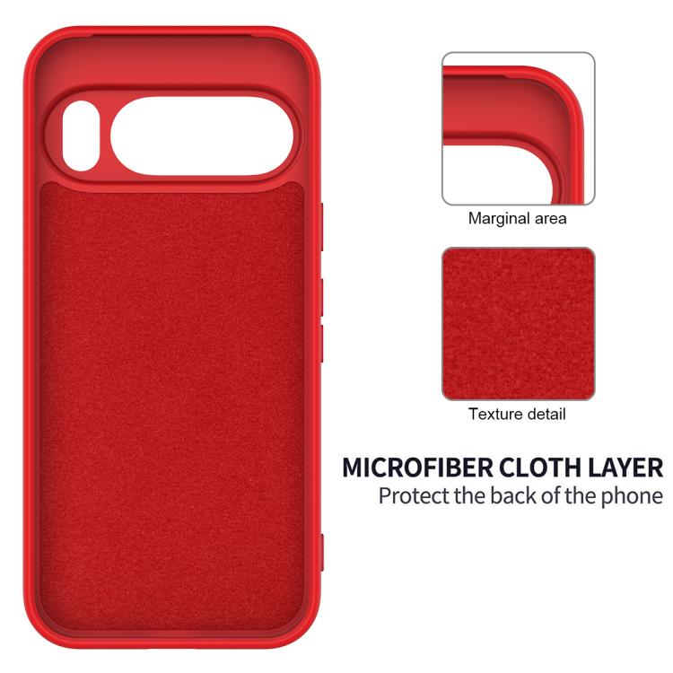 For Google Pixel 10 Pro XL Solid Color Liquid Silicone Dropproof Full Coverage Phone Case
