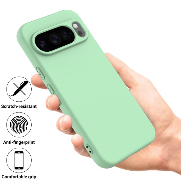 For Google Pixel 10 Pro Solid Color Liquid Silicone Dropproof Full Coverage Phone Case