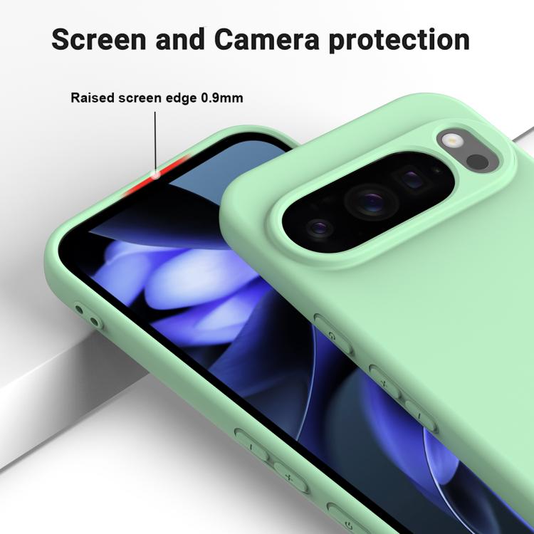 For Google Pixel 10 Pro Solid Color Liquid Silicone Dropproof Full Coverage Phone Case