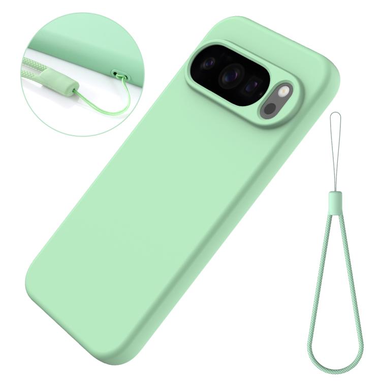 For Google Pixel 10 Pro Solid Color Liquid Silicone Dropproof Full Coverage Phone Case