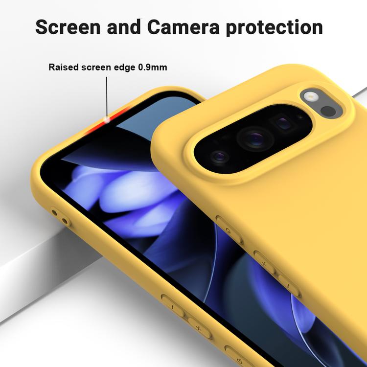 For Google Pixel 10 Pro Solid Color Liquid Silicone Dropproof Full Coverage Phone Case