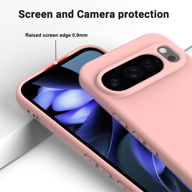 For Google Pixel 10 Pro Solid Color Liquid Silicone Dropproof Full Coverage Phone Case