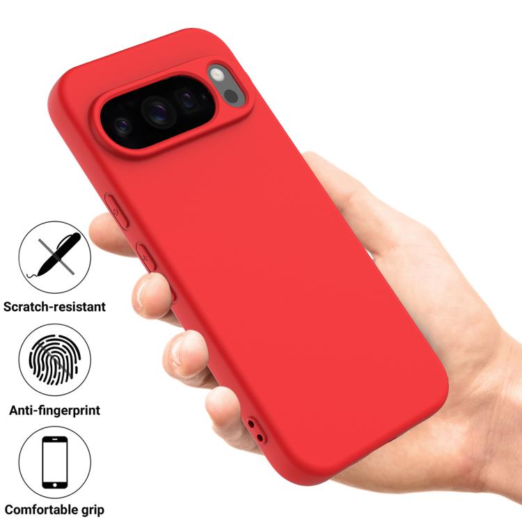 For Google Pixel 10 Pro Solid Color Liquid Silicone Dropproof Full Coverage Phone Case