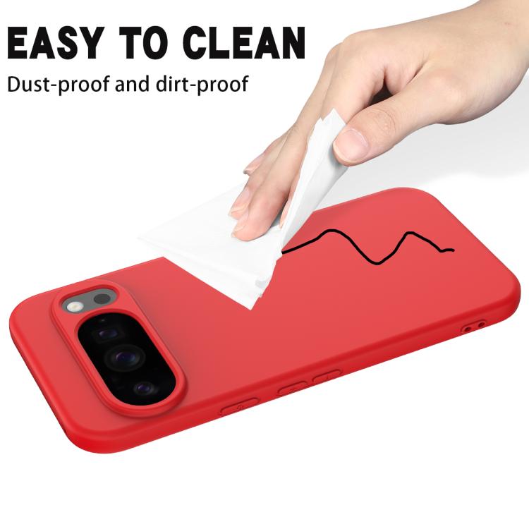 For Google Pixel 10 Pro Solid Color Liquid Silicone Dropproof Full Coverage Phone Case