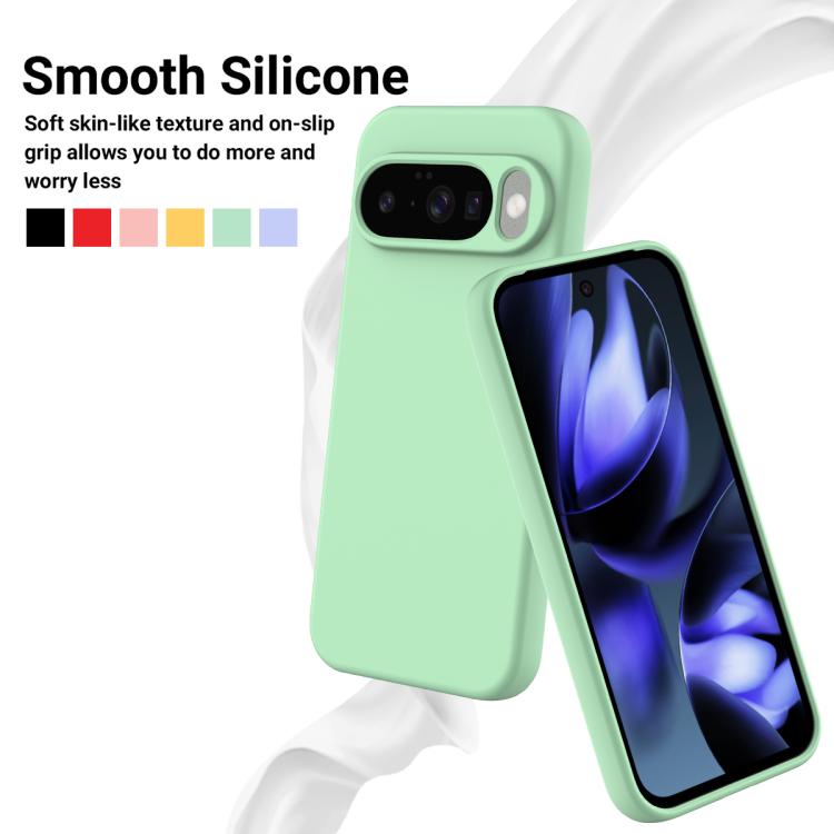 For Google Pixel 10 Solid Color Liquid Silicone Dropproof Full Coverage Phone Case