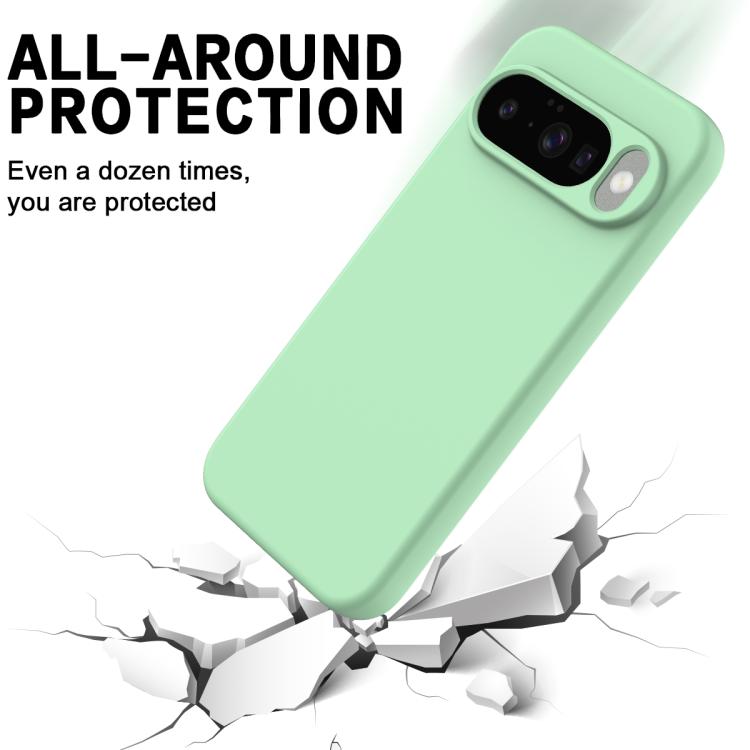For Google Pixel 10 Solid Color Liquid Silicone Dropproof Full Coverage Phone Case