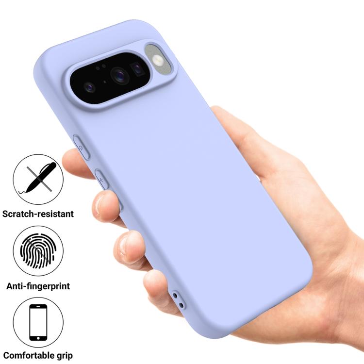 For Google Pixel 10 Solid Color Liquid Silicone Dropproof Full Coverage Phone Case
