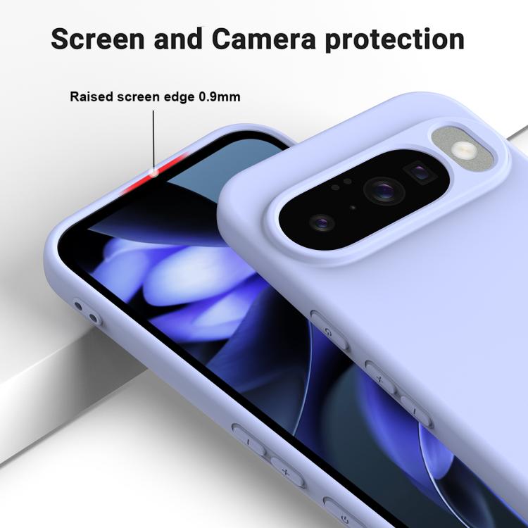 For Google Pixel 10 Solid Color Liquid Silicone Dropproof Full Coverage Phone Case