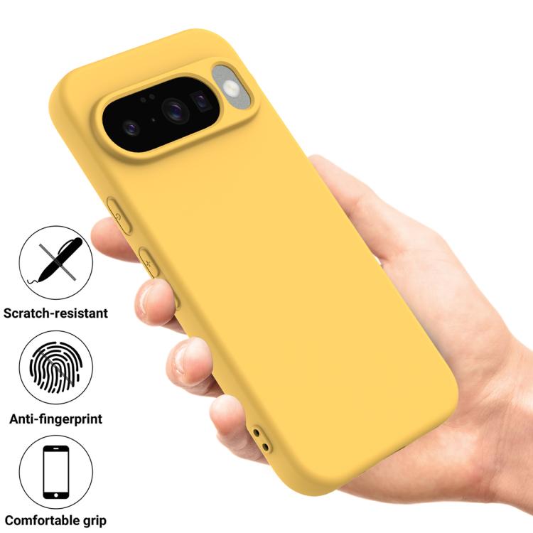 For Google Pixel 10 Solid Color Liquid Silicone Dropproof Full Coverage Phone Case