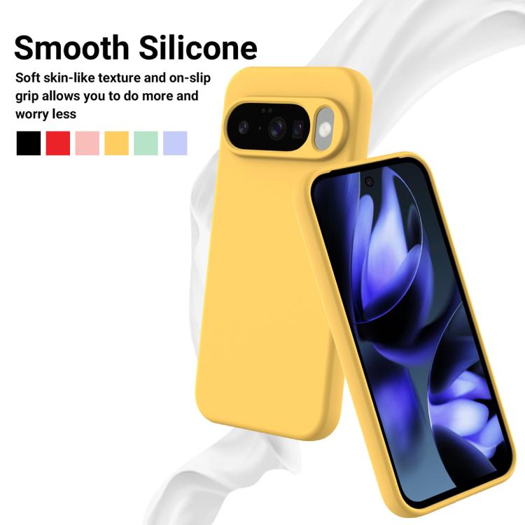 For Google Pixel 10 Solid Color Liquid Silicone Dropproof Full Coverage Phone Case