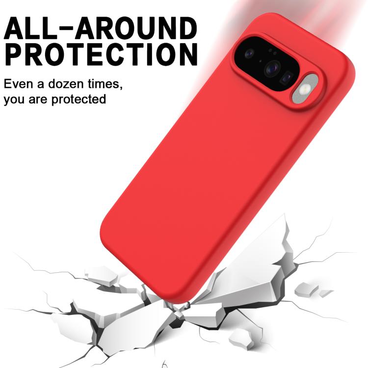 For Google Pixel 10 Solid Color Liquid Silicone Dropproof Full Coverage Phone Case