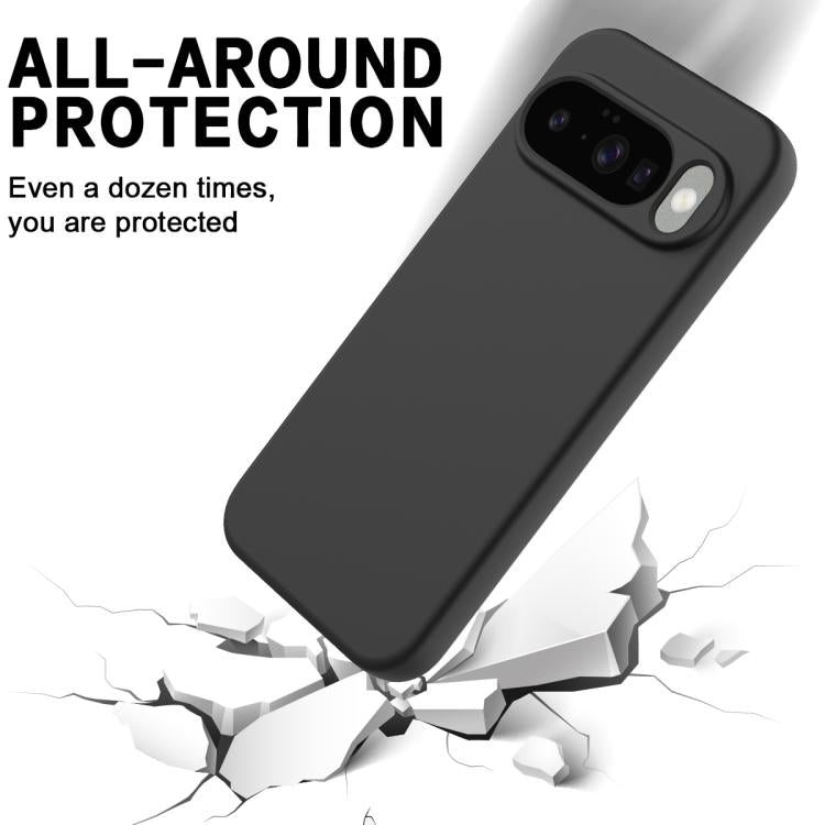 For Google Pixel 10 Solid Color Liquid Silicone Dropproof Full Coverage Phone Case