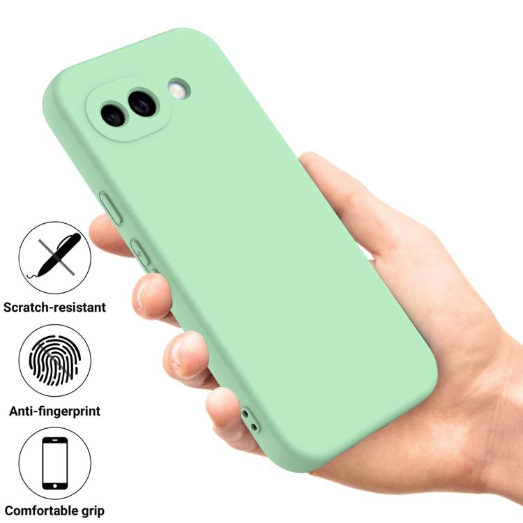 For Google Pixel 10a Solid Color Liquid Silicone Dropproof Full Coverage Phone Case