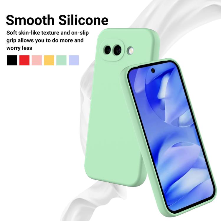 For Google Pixel 10a Solid Color Liquid Silicone Dropproof Full Coverage Phone Case