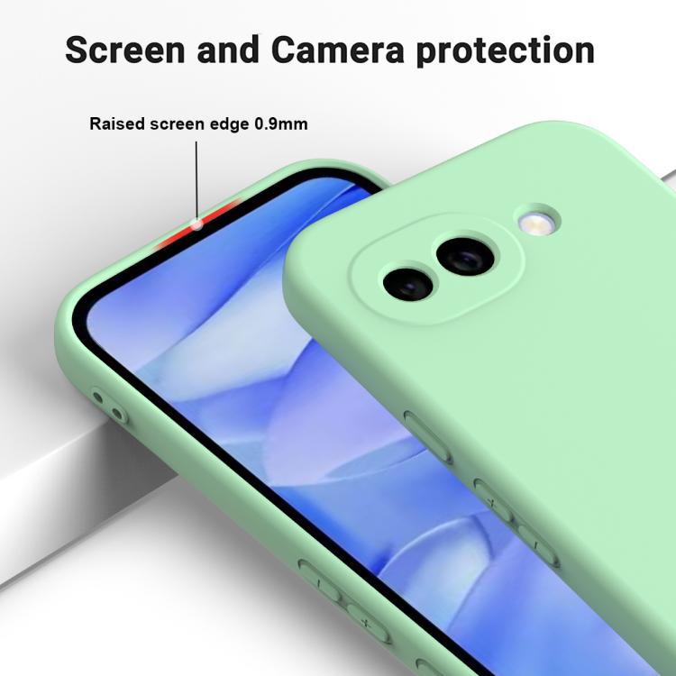 For Google Pixel 10a Solid Color Liquid Silicone Dropproof Full Coverage Phone Case