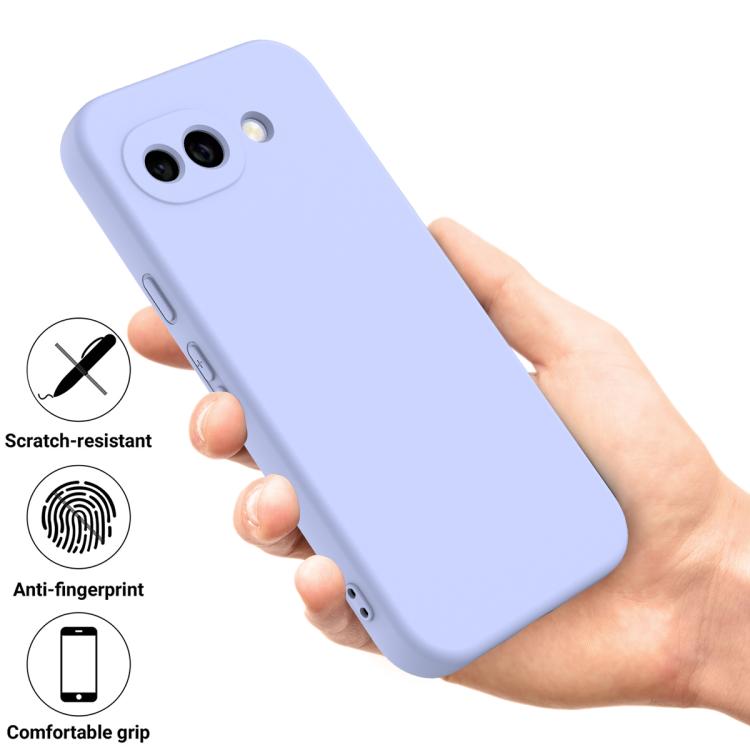 For Google Pixel 10a Solid Color Liquid Silicone Dropproof Full Coverage Phone Case