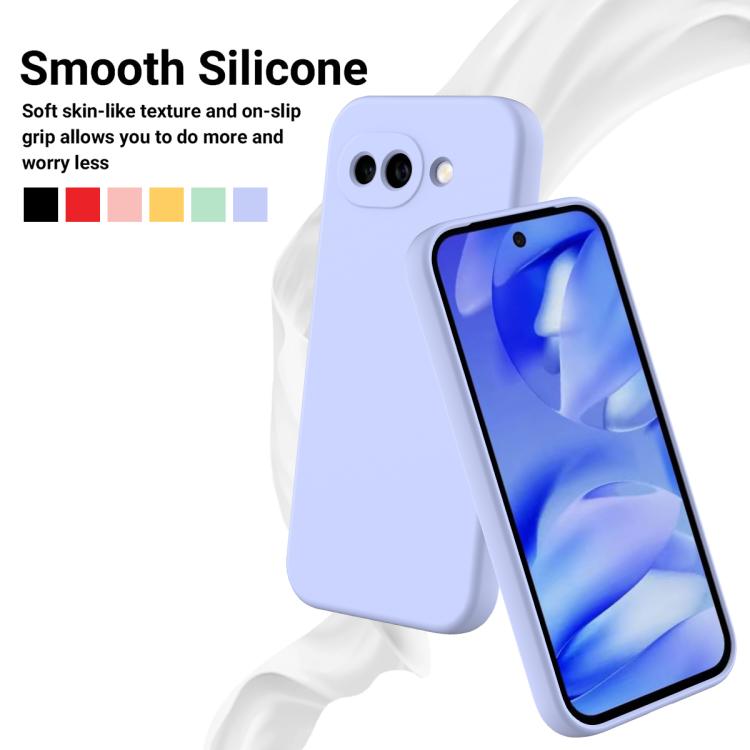 For Google Pixel 10a Solid Color Liquid Silicone Dropproof Full Coverage Phone Case