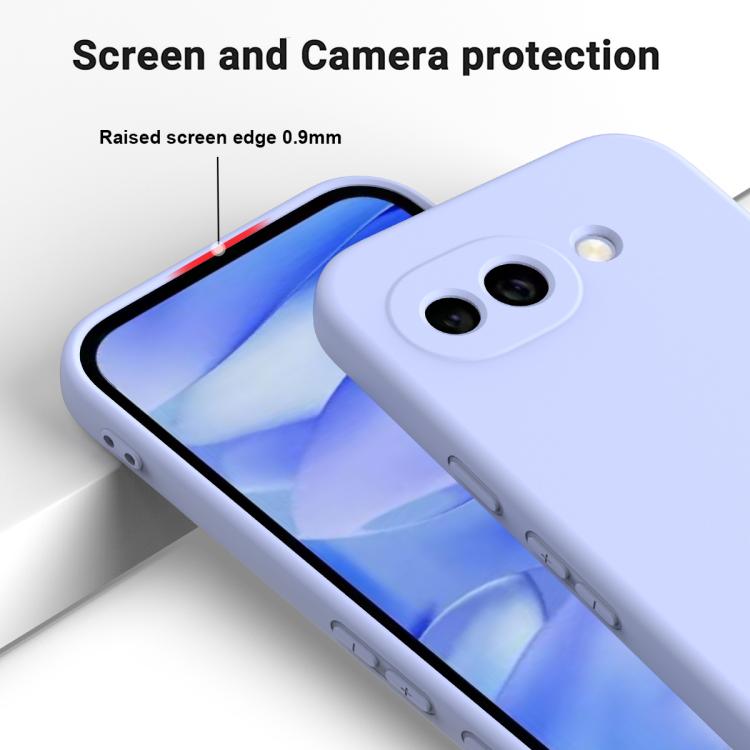 For Google Pixel 10a Solid Color Liquid Silicone Dropproof Full Coverage Phone Case