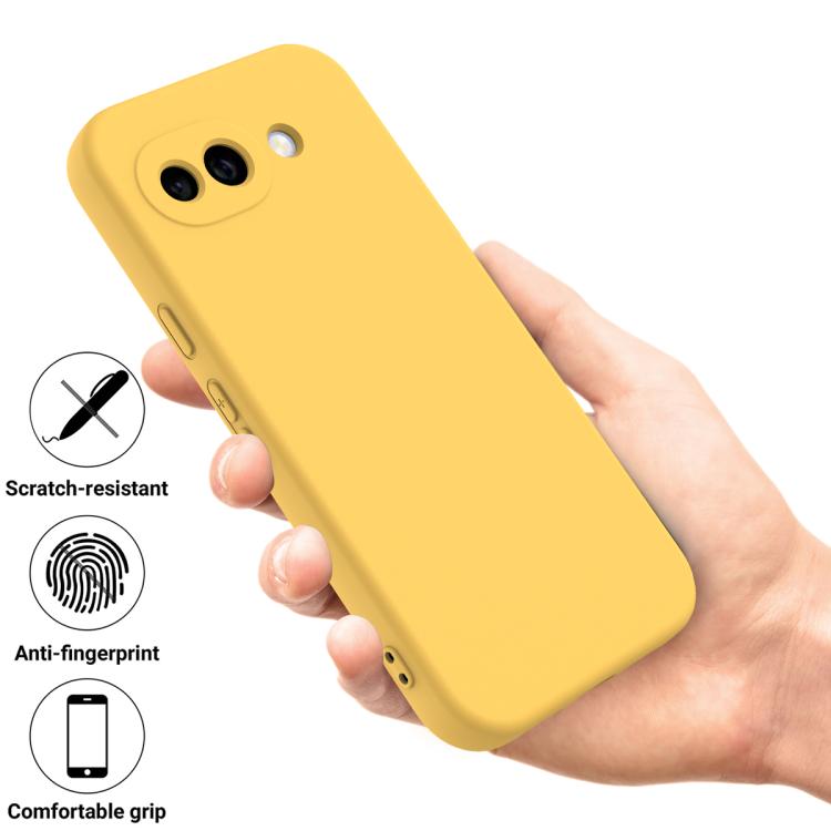 For Google Pixel 10a Solid Color Liquid Silicone Dropproof Full Coverage Phone Case