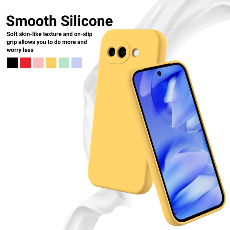 For Google Pixel 10a Solid Color Liquid Silicone Dropproof Full Coverage Phone Case