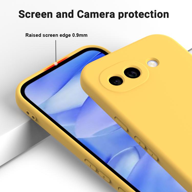 For Google Pixel 10a Solid Color Liquid Silicone Dropproof Full Coverage Phone Case