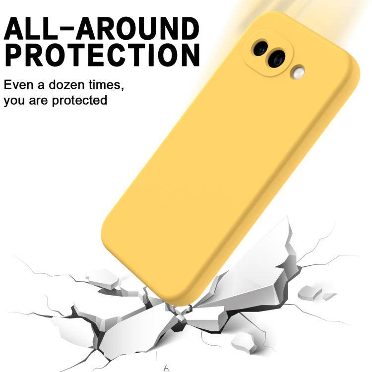 For Google Pixel 10a Solid Color Liquid Silicone Dropproof Full Coverage Phone Case