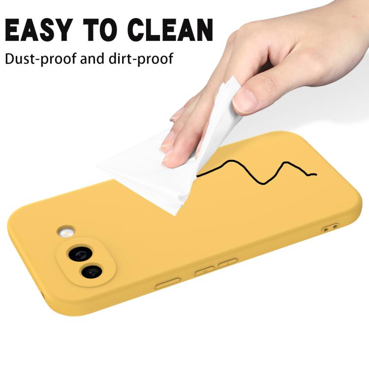 For Google Pixel 10a Solid Color Liquid Silicone Dropproof Full Coverage Phone Case