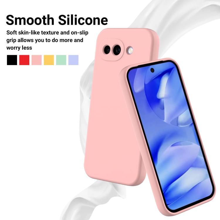 For Google Pixel 10a Solid Color Liquid Silicone Dropproof Full Coverage Phone Case