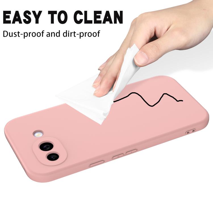 For Google Pixel 10a Solid Color Liquid Silicone Dropproof Full Coverage Phone Case