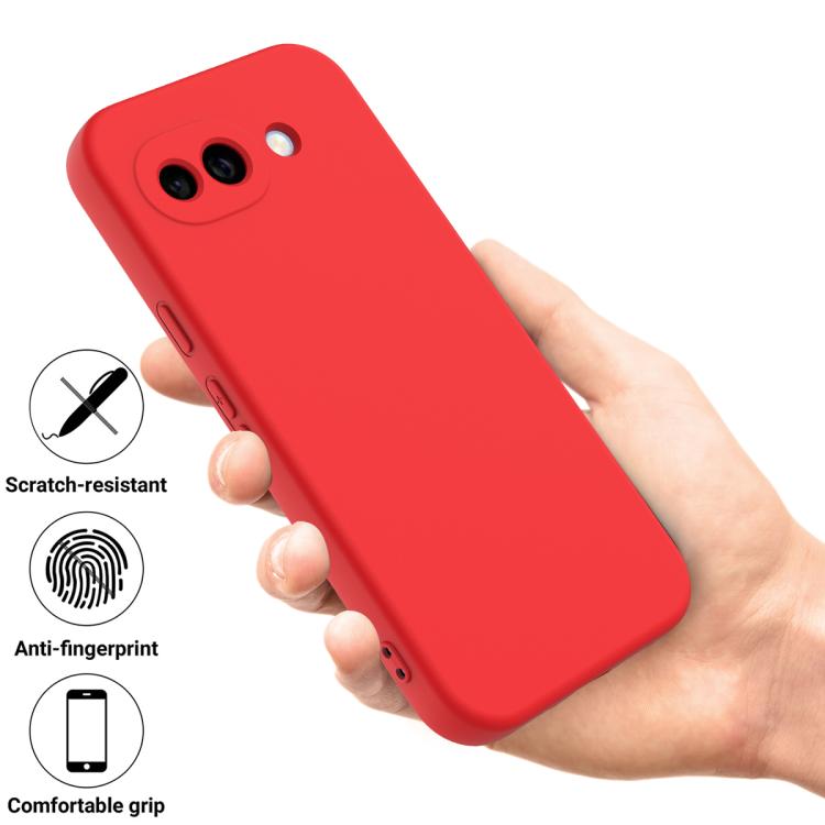 For Google Pixel 10a Solid Color Liquid Silicone Dropproof Full Coverage Phone Case