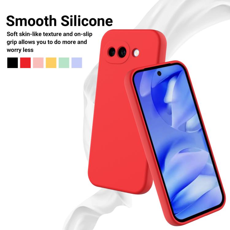 For Google Pixel 10a Solid Color Liquid Silicone Dropproof Full Coverage Phone Case