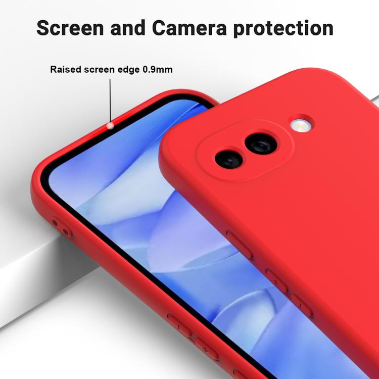 For Google Pixel 10a Solid Color Liquid Silicone Dropproof Full Coverage Phone Case