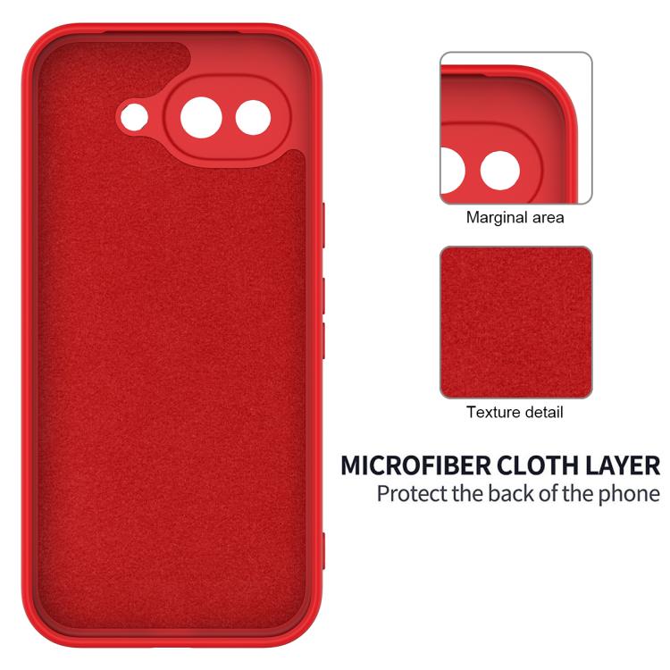 For Google Pixel 10a Solid Color Liquid Silicone Dropproof Full Coverage Phone Case