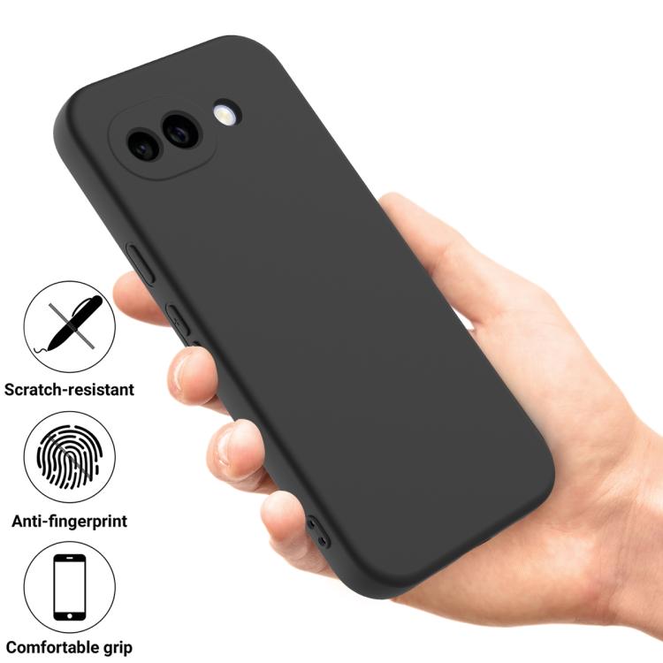 For Google Pixel 10a Solid Color Liquid Silicone Dropproof Full Coverage Phone Case
