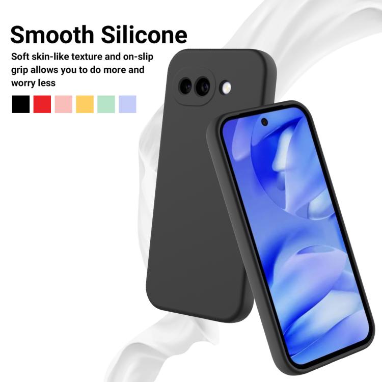 For Google Pixel 10a Solid Color Liquid Silicone Dropproof Full Coverage Phone Case