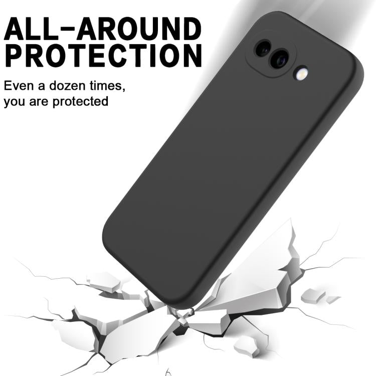 For Google Pixel 10a Solid Color Liquid Silicone Dropproof Full Coverage Phone Case