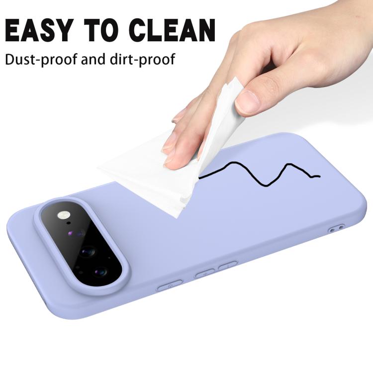 For Google Pixel 11 Solid Color Liquid Silicone Dropproof Full Coverage Phone Case