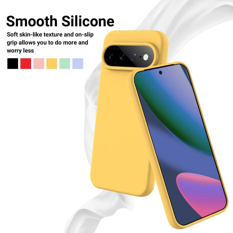 For Google Pixel 11 Solid Color Liquid Silicone Dropproof Full Coverage Phone Case