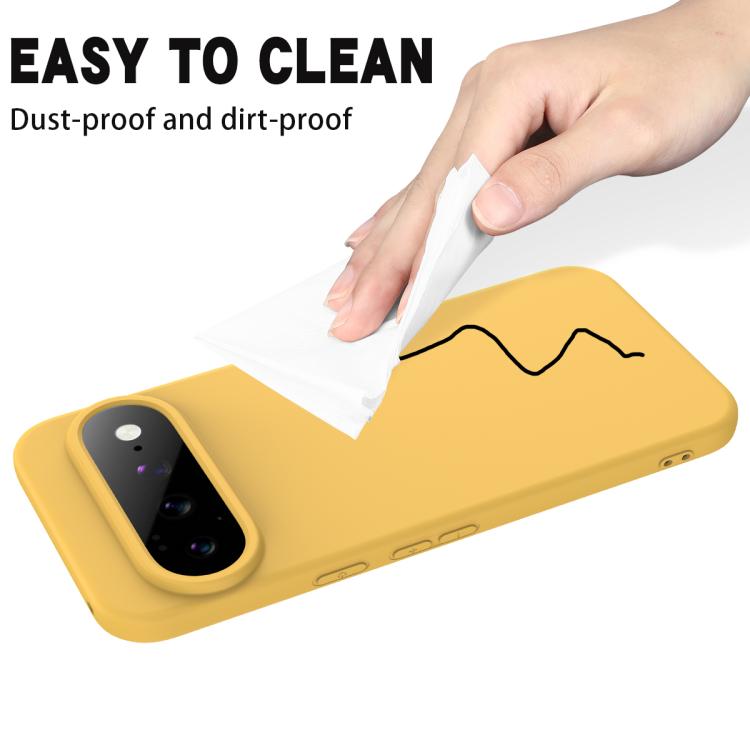 For Google Pixel 11 Solid Color Liquid Silicone Dropproof Full Coverage Phone Case