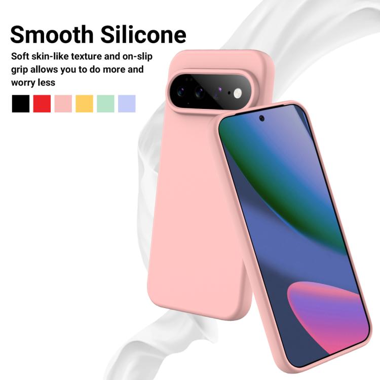 For Google Pixel 11 Solid Color Liquid Silicone Dropproof Full Coverage Phone Case
